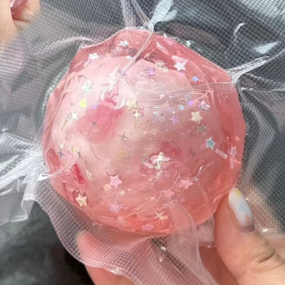 Crispy Pink Gummy Bears Cracking Wax Ball