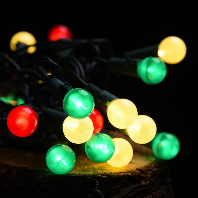 Fairy Globe String Lights - 70 LED, 19FT, Multicolor - UL Certified for Indoor/Outdoor Use - Christmas, Bedroom, Party, Tree, Holiday Decor