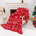 Fleece Throw Blanket Super Soft Cozy Bed Throws 60" x 90", Lightweight Fuzzy Comfy Textured Flannel Blanket Warm Plush Christmas Decor Throw Blankets for Couch, Sofa, Bed