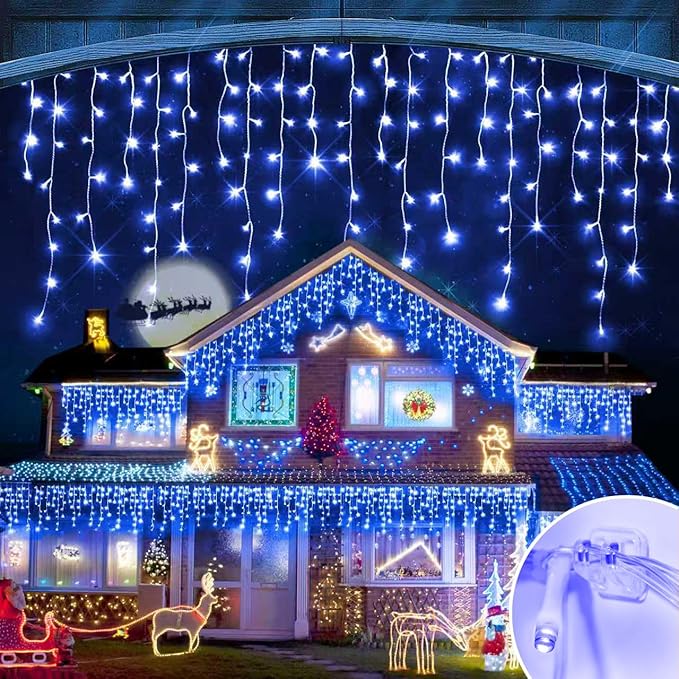 164FT Christmas Lights Outdoor Decorations 1512LED Fairy String Light 12 Lighting Modes with Timer Memory Waterproof Christmas Light for Yard Roof Party Holiday Wedding Garden Decor