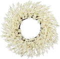 26 Inch Realistic Fall Wreaths for Front Door Outside Autumn Wreath Outdoor Indoors Fall Decorations for Home Thanksgiving Halloween Holiday Decorations Clearance for Wall Porch Door (Fall White)