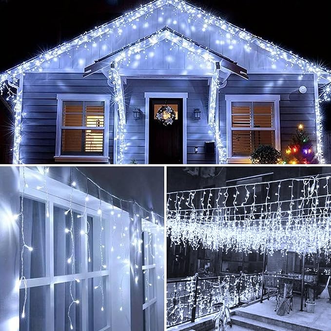 164FT Christmas Lights Outdoor Decorations 1512LED Fairy String Light 12 Lighting Modes with Timer Memory Waterproof Christmas Light for Yard Roof Party Holiday Wedding Garden Decor