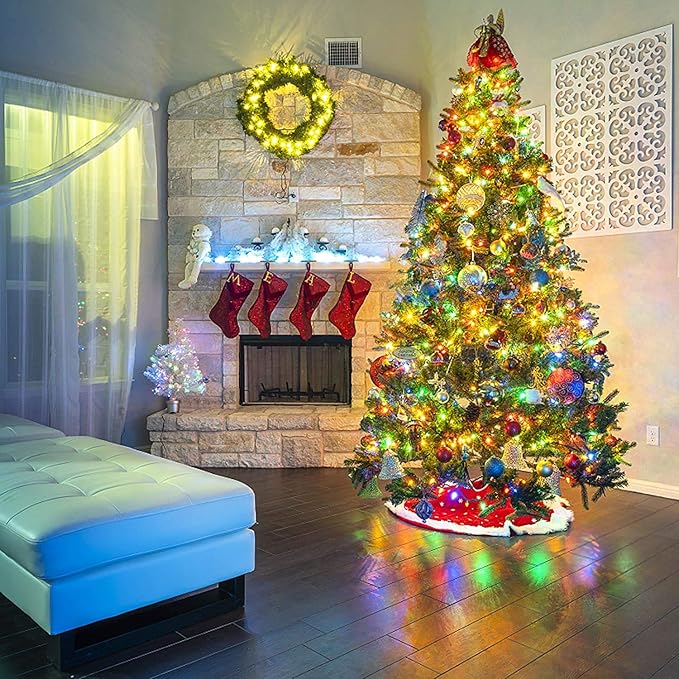 Bright Christmas Lights Outdoor 800 LED Christmas String Lights, 272ft 8 Modes Timer Fairy Twinkle Tree Lights for Home, Party, Holiday, Indoor Xmas Decorations Multicolor