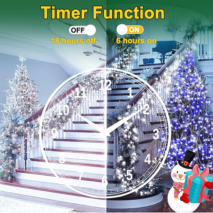 164FT 1600 LED Christmas Lights Outdoor Decorations with 320 Drops Timer 8Mode Curtain String Lights Waterproof Plug in Fairy Lights for Indoor,Xmas,Party,Patio,Window,Fence,Trees Decor(Cold White)