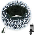 66FT 200 LED Christmas Lights with Timer, Twinkle Fairy Lights String with 8 Flashing Modes String Lights for Indoor Bedroom Outdoor Christmas Trees Garland Wreath Holiday Decorations, Cool White