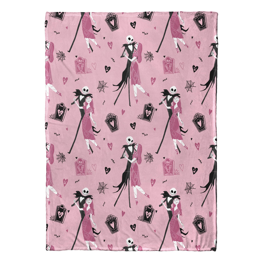 Disney Nightmare Before Christmas Silk Touch Throw Misfit Tango 50" x 70" Fleece Blanket