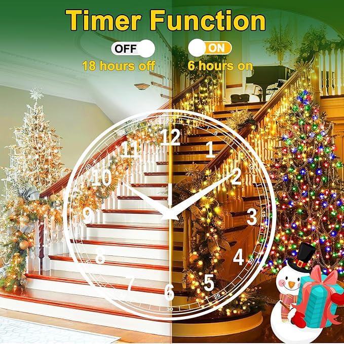 164FT 1600 LED Christmas Lights Outdoor Decorations with 320 Drops Timer 8Mode Curtain String Lights Waterproof Plug in Fairy Lights for Indoor,Xmas,Party,Patio,Window,Fence,Trees Decor(Warm White)