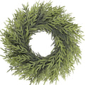 26 inch Norfolk Pine Wreath, Realistic Christmas Wreath for Front Door,Artificial Real Touch Green Wreath Greenery for Door Wall Windows Mantle Outdoor Christmas Decoration