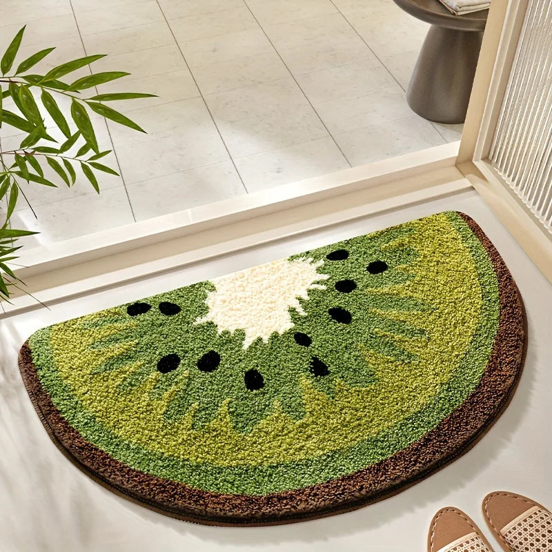 VIKAMA Fresh Fruit Carpet Bright Color Doormat Soft Absorbent Bathroom Mat Bedroom Rug Home Decor Floor Mat