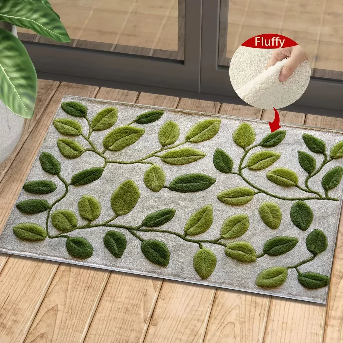 VIKAMA Colorful Flower Carpet Doormat Waterproof Door Mat Bedroom Sofa Carpet Floor Mat Soft Bedside Rugs Home Decoration