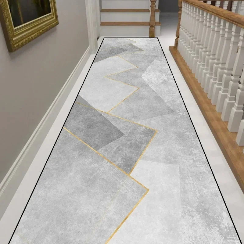 VIKAMA Modern Minimalist Corridor Carpet, Slip-Resistant Floor Covering For Corridors, Living Room Floor Mat, Home Decoration