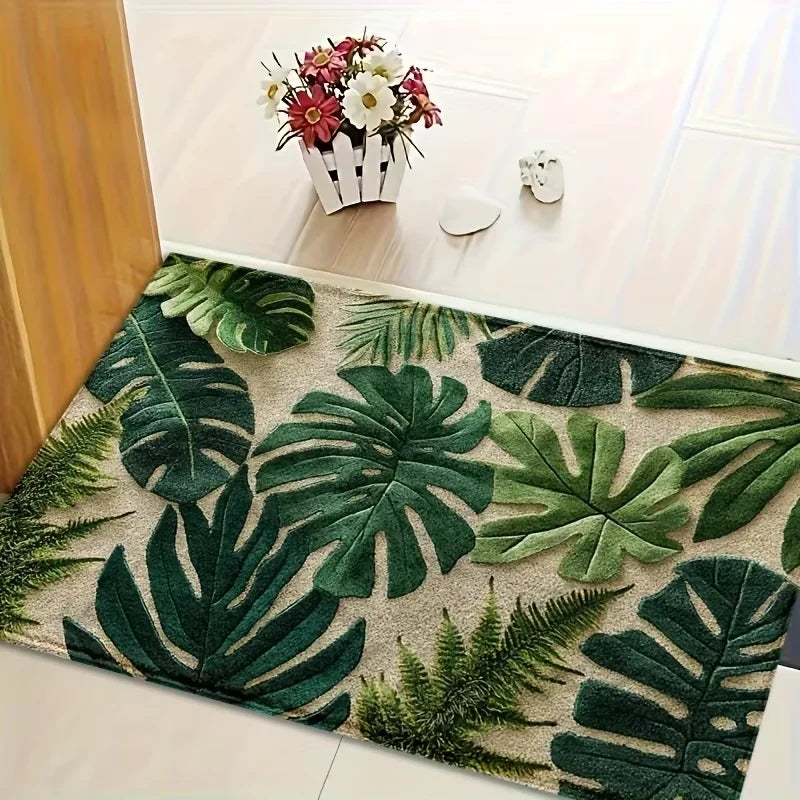 VIKAMA Colorful Flower Carpet Doormat Waterproof Door Mat Bedroom Sofa Carpet Floor Mat Soft Bedside Rugs Home Decoration