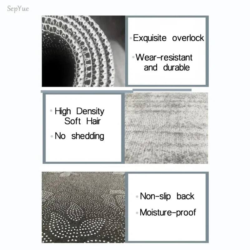 VIKAMA Sweet Home Carpet Creative Doormat Lightweight Welcome Mat Machine Washable Living Room Carpet Rug For Bedroom  Home Dec