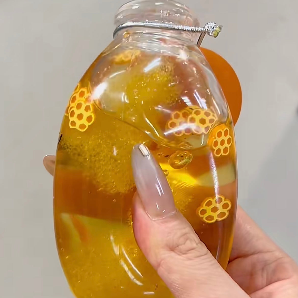 Honey Comb Squishy Bottle