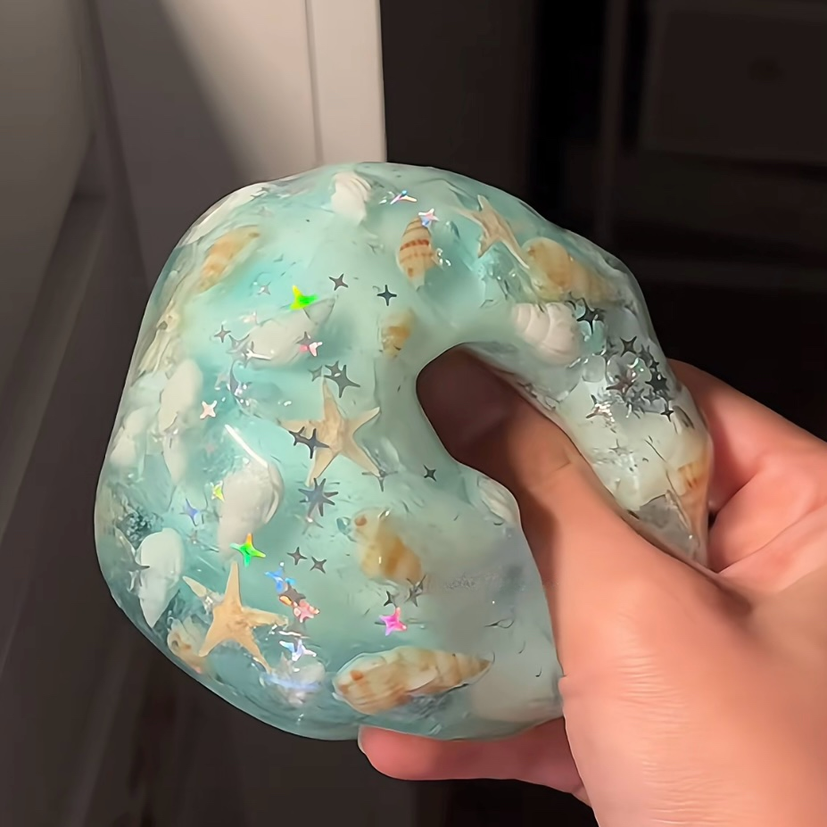 Ocean Shell Crispy Smoothie Stress Ball Cracking Wax Ball